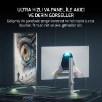 GAMEPOWER 27" RAPID V90 300Hz 0.5Ms Fast VA FHD Pivot RGB Beyaz Gaming Monitör (Sıfır Ölü Piksel Garantili)